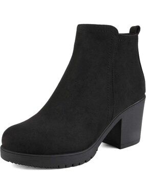 Stylish Women's Block Heel Ankle Booties - Trendy Footwear for Every Occasion